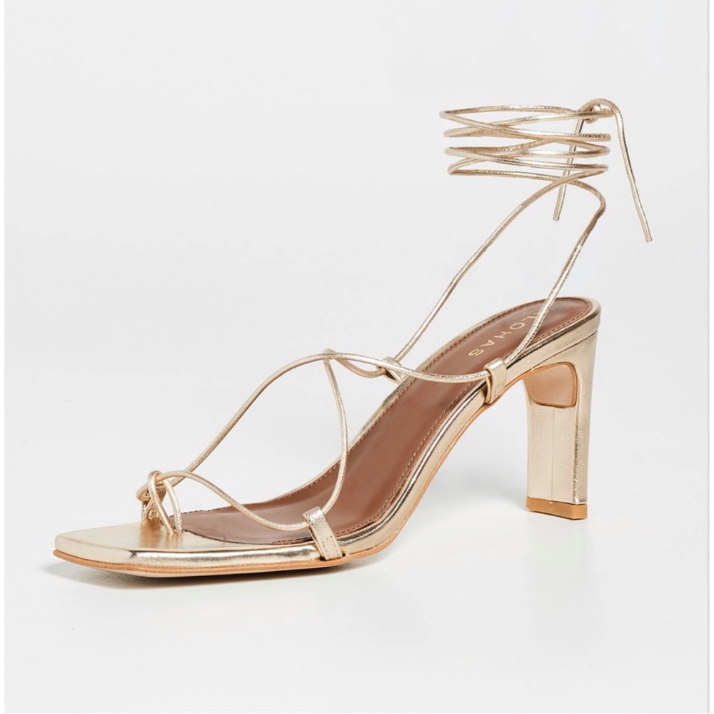 ALOHAS Bellini Square Toe Leather Sandal